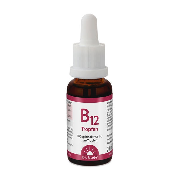 Dr. Jacob's Vitamin B12 Tropfen 100mcg Methylcobalamin vegan 20 ml