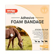 Produktabbildung: Snögg Animal Care Foam Bandage, 14 x 200 cm - elastischer Schaumverband für Tiere 1 St