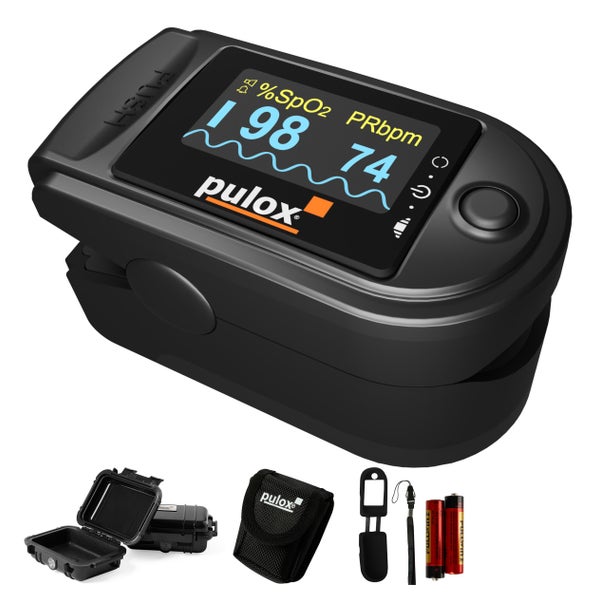 Pulox PO-200A Set - Finger-Pulsoximeter - Schwarz 1 St