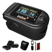 Produktabbildung: Pulox PO-200A Set - Finger-Pulsoximeter - Schwarz 1 St
