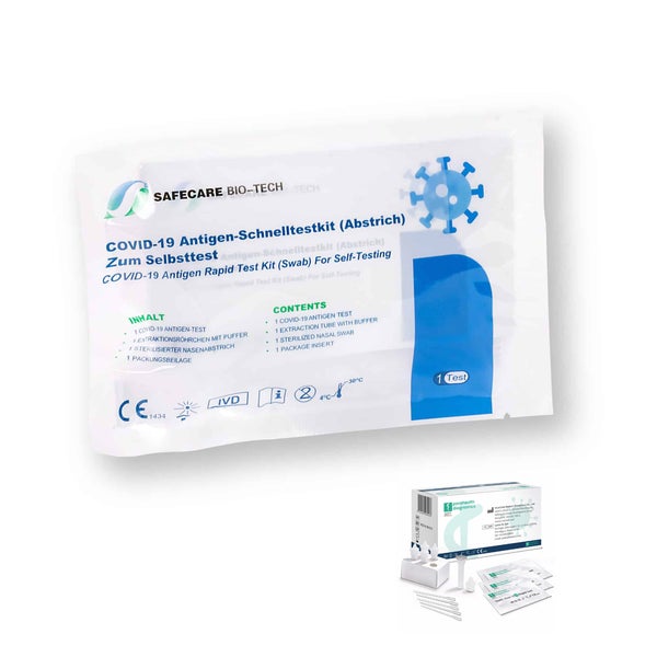 Safecare Covid-19 Nasal Antigen-Test Gratis Parahealth Tests 10 St