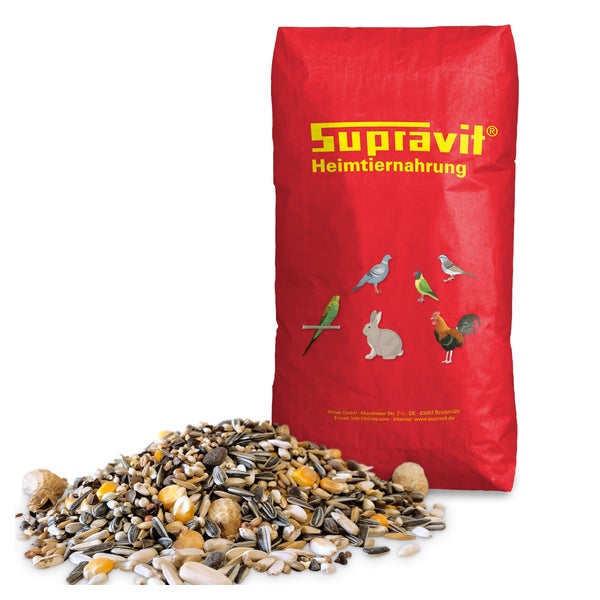 Supravit Papageienfutter, Futtermischung für Papageien Aller Arten 20 kg