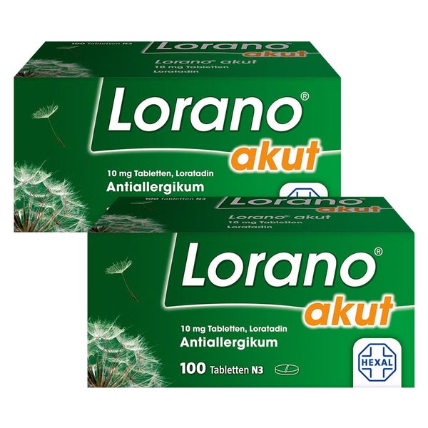 Lorano® akut Antiallergikum Doppelpack 2X100 St