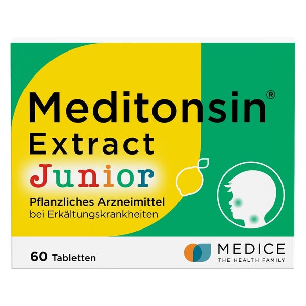 Meditonsin Extract Junior Pflanzliche Erkältungstabletten 60 St