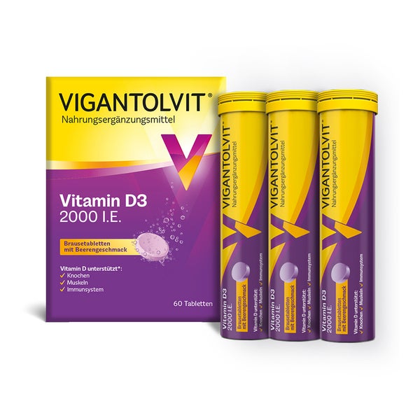 VIGANTOLVIT Vitamin D (2000) Brausetabletten 60 St