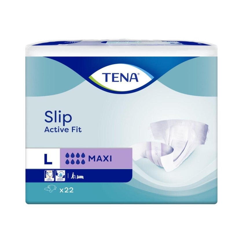 TENA Slip Active Fit Maxi L, All-in-One Inkontinenzwindeln, 22 Stück 22 St