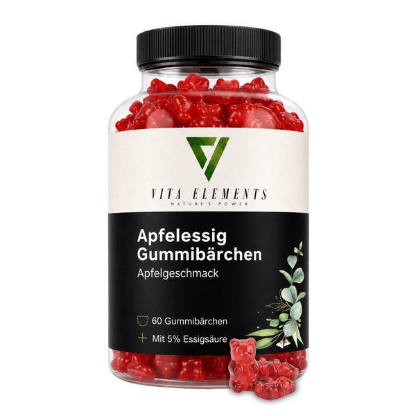 Vita Elements Apfelessig Gummibärchen 60 St