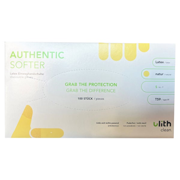 Ulith Latex Handschuhe - Authentic Softer - puderfrei, Größe XL 100 St