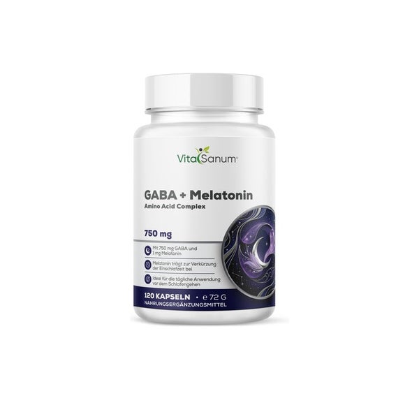 VitaSanum® GABA + Melatonin – 2 Kapseln Tagesportion 72 g