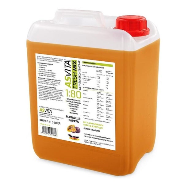 ASVita Fresh Mix Mineralgetränk 1:80 - pink Grapefruit 5 l