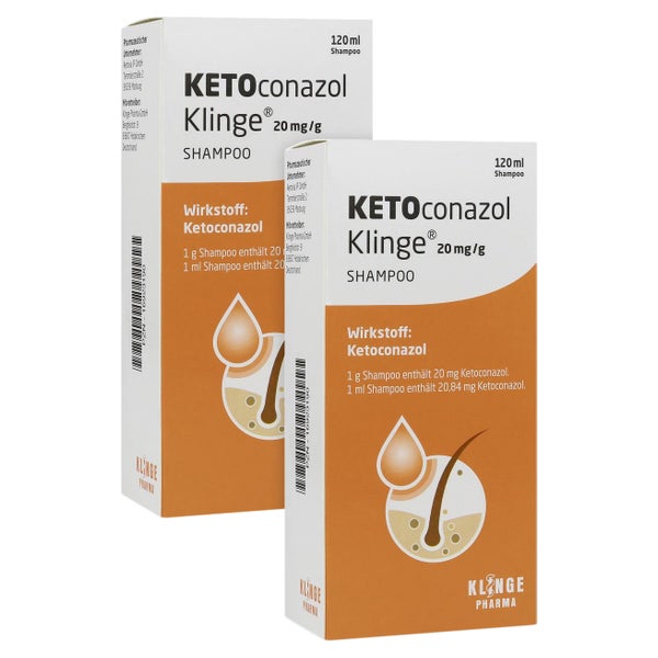 KETOCONAZOL KLINGE 20MG/G 2X120 ml