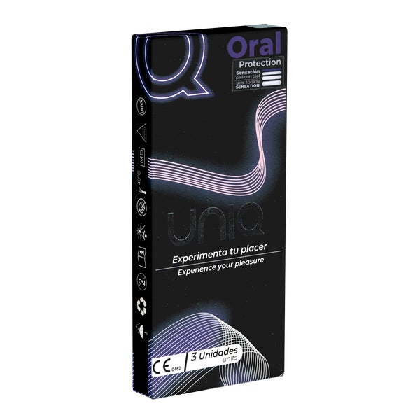 Oral Dams - Latexfreie Lecktücher, Geruchsneutral (3 Tücher) 3 St