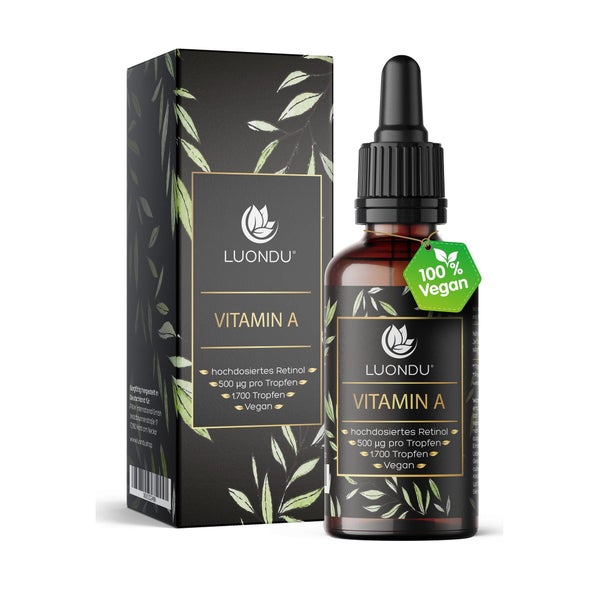 Vitamin A Tropfen 5.000 I.E. - 50 ml - Luondu 50 ml