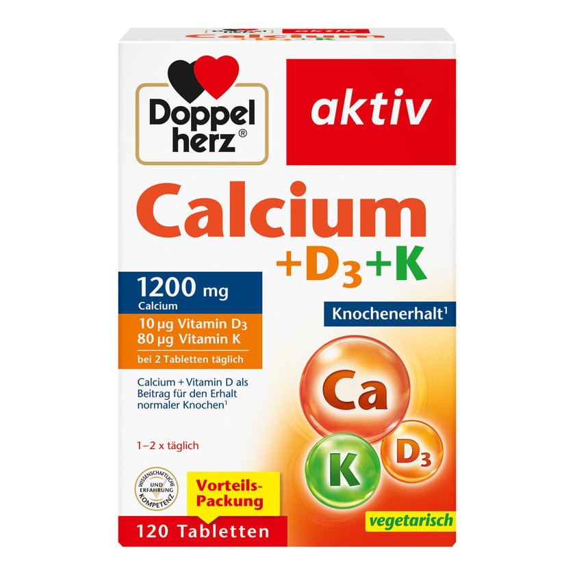 Doppelherz Calcium + Vitamin D3 + K 120 St