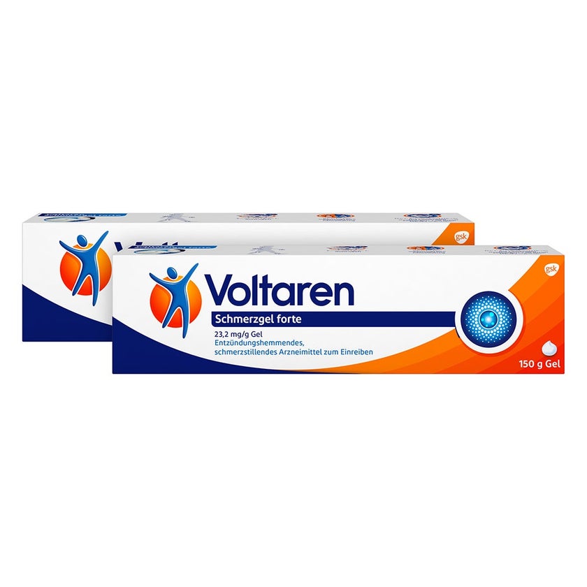 Voltaren Schmerzgel forte 23,2 mg/g Gel Doppelpack 2X150 g