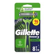 Gillette Einwegrasierer Sensor3 Sensitive 8 Stück 1 St