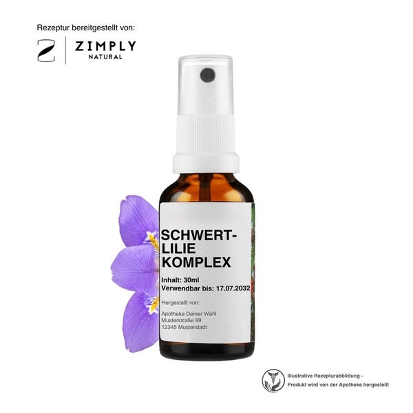 Zimply Natural SCHWERTLILIE KOMPLEX - Pflanzbasierte Rezeptur 30 ml