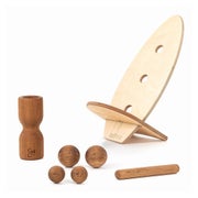 rollholz Balance Board Set groß Eiche helles Brett 1 St