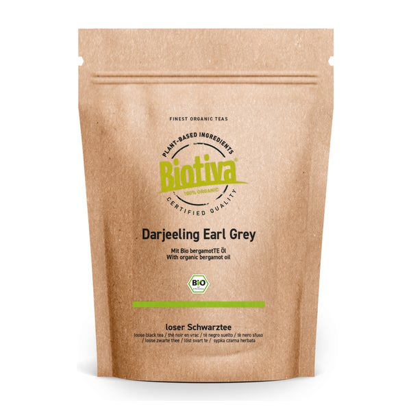 Biotiva Darjeeling Earl Grey Schwarztee Bio 500 g