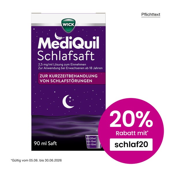 Wick Mediquil Schlafsaft 2,5 Mg/ml Lsg.z.einnehmen 90 ml