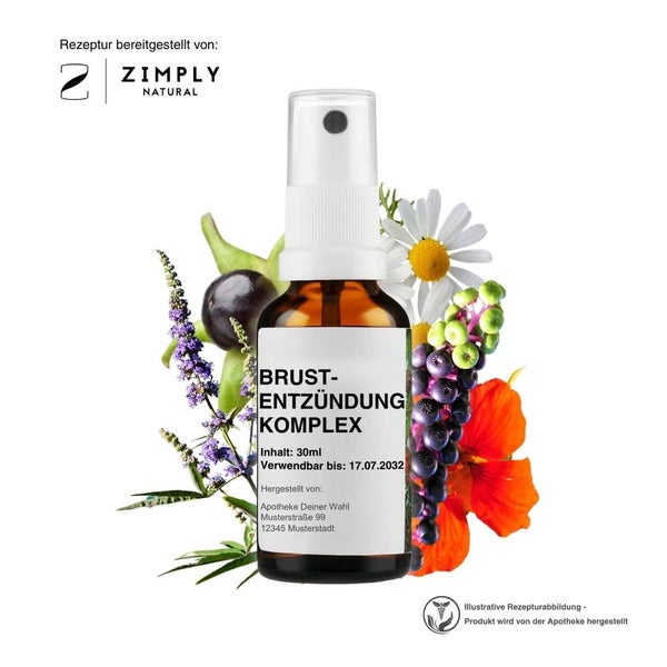 Zimply Natural BRUSTENTZÜNDUNG KOMPLEX - Pflanzbasierte Rezeptur 30 ml