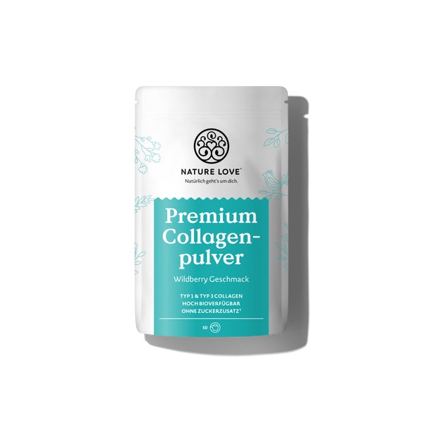 Premium Collagenpulver Wildberry 500 Gramm Pulver Nature Love  g