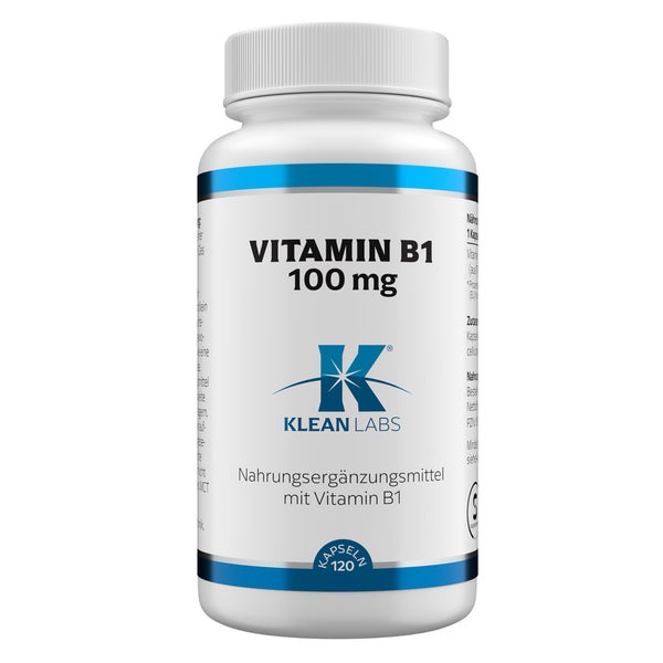 Klean Labs Vitamin B1 100 mg 120 St