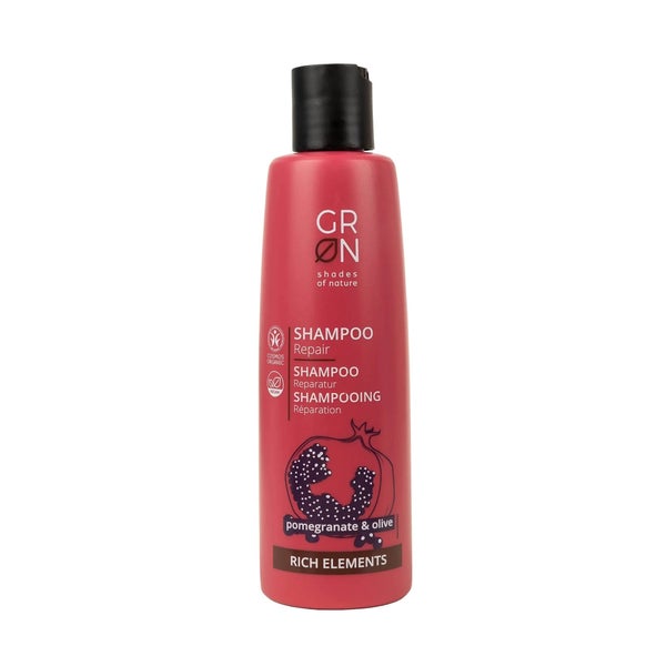 GRN [GRÜN] Shampoo Reparatur BIO-OLIVE & BIO-GRANATAPFEL 250 ml