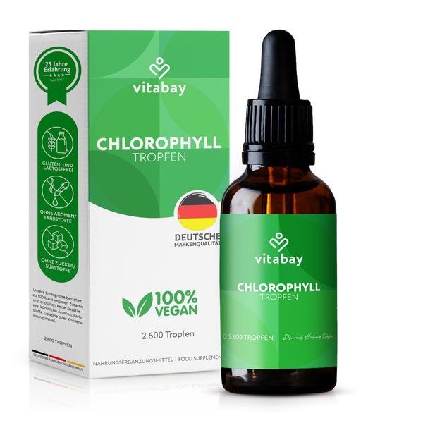 Vitabay Chlorophyll Tropfen- aus Alfalfa und Chlorella 100 ml