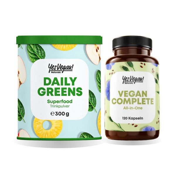 Morgenroutine Set: Daily Greens + Multivitamin + Shaker 2 St