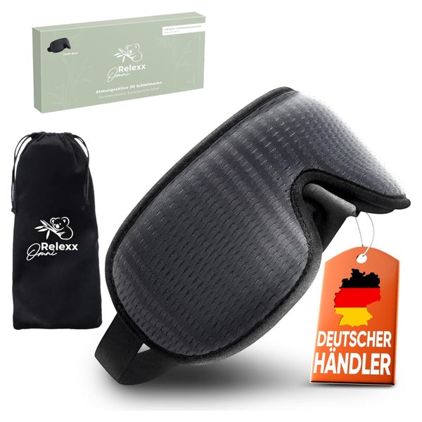 OMNIRELEXX Atmungsktive Schlafmaske für Frauen & Herren (G) 1 St