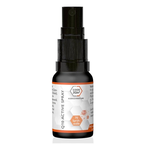CODE Vital Q10 Active Spray mit Coenzym-Ubiquinol, Energie für jede Zelle 10 ml
