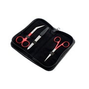 Nagelscheren rot mit Feile & Etui 1 St