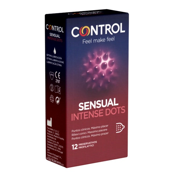 Sensual Intense Dots – 12 Spikes-Kondome, 52 mm Breite (12 Kondome) 12 St