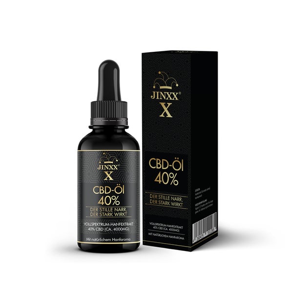 Jinxx® X - CBD-Öl 40 % – Der stille Narr, der stark wirkt 10 ml