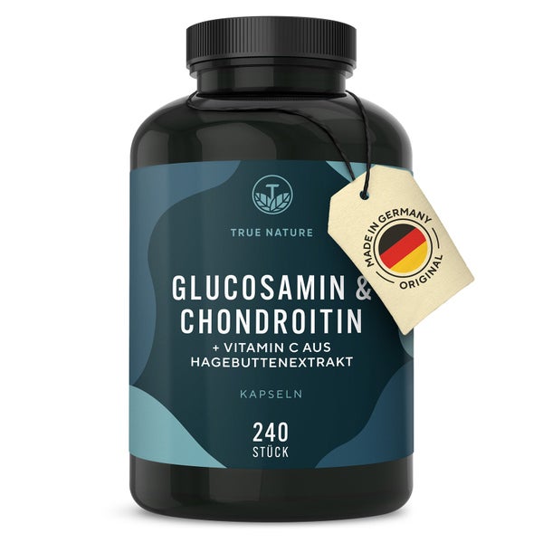 Glucosamin & Chondroitin hochdosiert, Kapseln mit Vitamin C 240 St