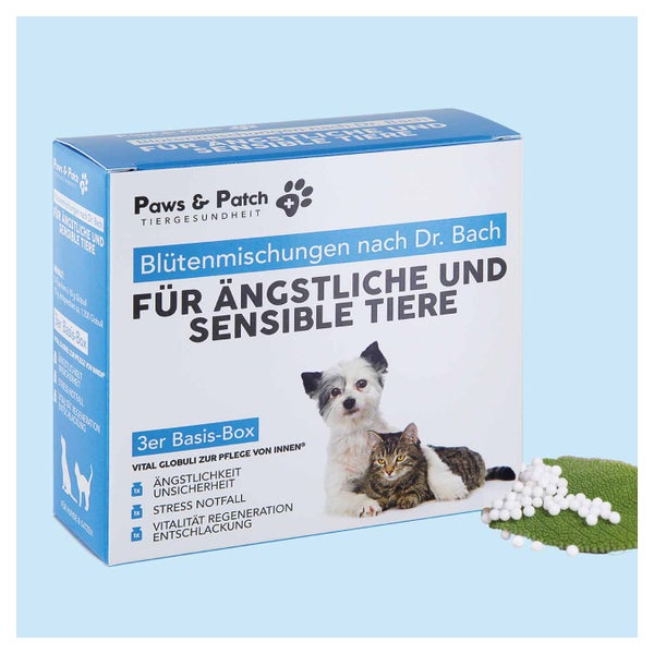 PAWS&PATCH 3er Basis-Box für ÄNGSTLICHE & SENSIBLE TIERE 3 St