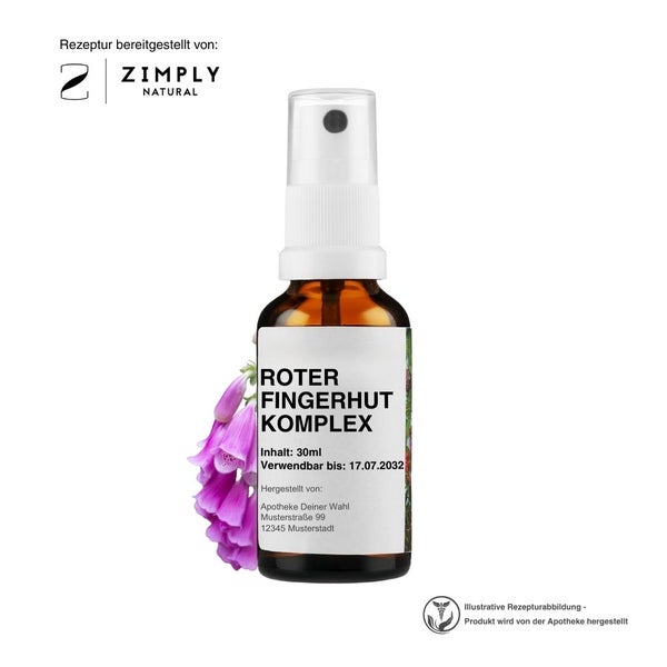 Zimply Natural ROTER FINGERHUT KOMPLEX - Pflanzbasierte Rezeptur 30 ml