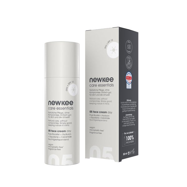newkee Tagescreme mit Hyaluron + LSF 15 50 ml
