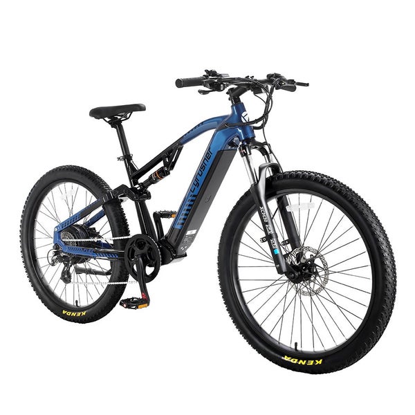 Cyrusher Flex vollgefedertes E-Bike, 48V 15Ah LG-Akku,Blau 1 St