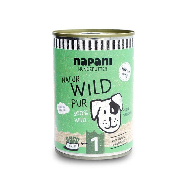 Dosenfutter für Hunde, Wild pur 400 g