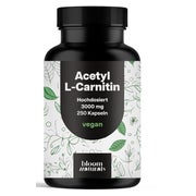 Acetyl-L-Carnitin 500 mg - 250 Kapseln - Bloom Naturals 250 St