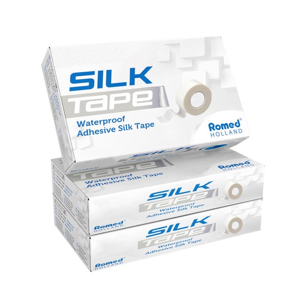 Romed Silk Rollenpflaster, wasserfest, 2,5 cm x 5 m, 12 Rollen 60 m
