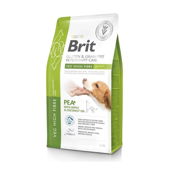 BRIT Veterinary Care Dog Gluten Grain free Veg Fibre Complemantary Food 2 kg