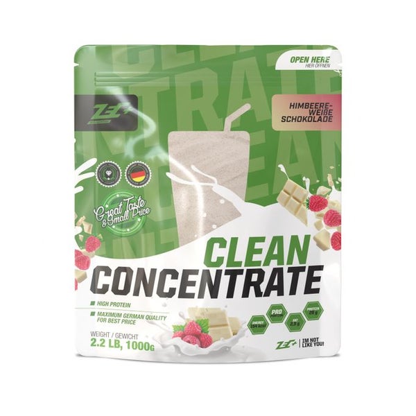 ZEC+ CLEAN CONCENTRATE Protein/ Eiweiß Himbeer weiße Schokolade 1000 g