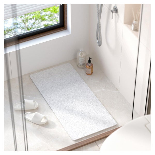 Badewannenmatte rutschfest aus PVC mit Luffa 1 St