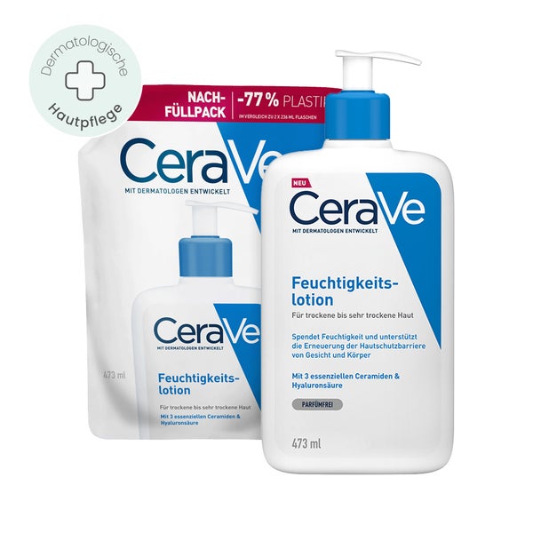 CeraVe Feuchtigkeitslotion + Nachfüll 2X473 ml
