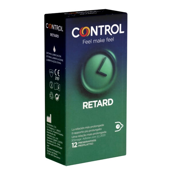 Retard – 12 Verzögerungs-Kondome mit Benzocain (12 Kondome) 12 St