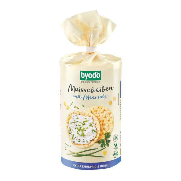 BYODO Maiswaffeln mit Meersalz 120 g
