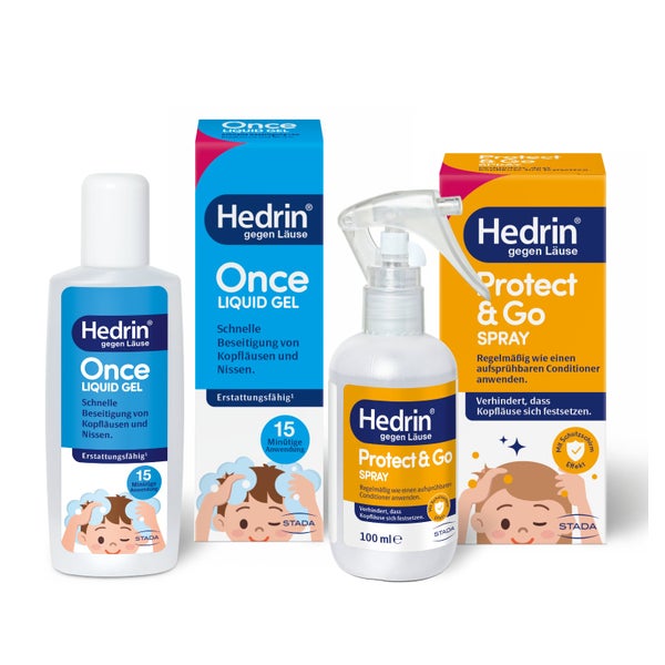 HEDRIN® Once Natural + HEDRIN® Protect & Go Spray 1 Set